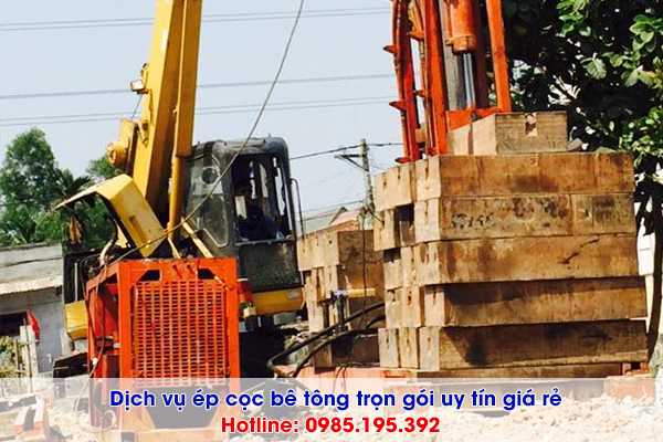 Dịch vụ ép cọc bê tông tại Sơn Tây Hà Nội chi phí trọn gói