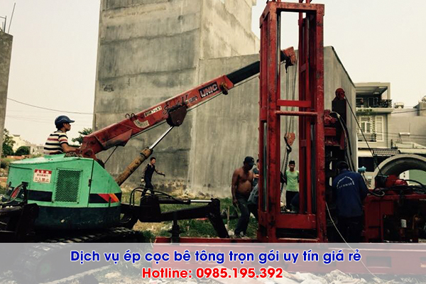 Dịch vụ ép cọc bê tông tại Bắc Ninh chi phí trọn gói