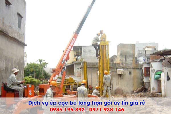 Dịch vụ ép cọc bê tông tại Quận Long Biên chi phí báo giá trọn gói