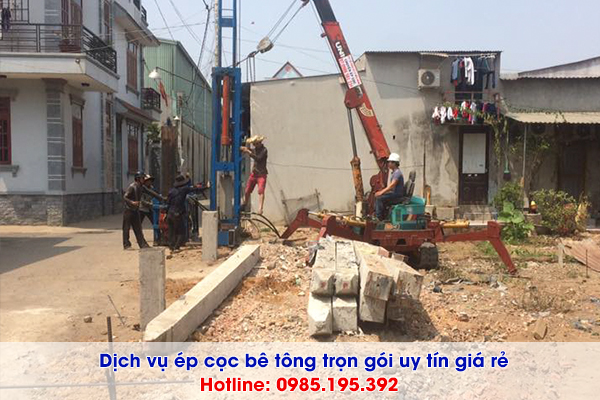 Dịch vụ ép cọc bê tông tại Hưng Yên chi phí trọn gói