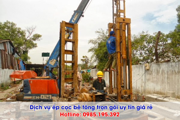 Dịch vụ ép cọc bê tông tại Ninh Bình chi phí trọn gói